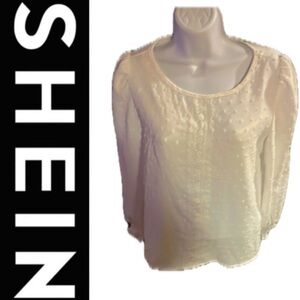 White Patterned Blouse 🤍